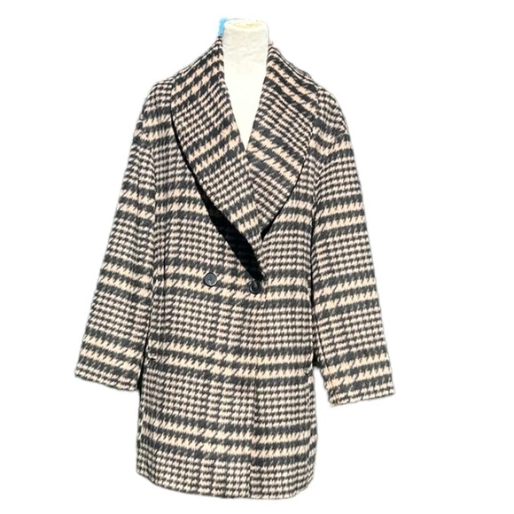 Avec Les Filles Jackets & Blazers - Avec Les Filles Wool Blend Oversized Pea Coat Size Medium
